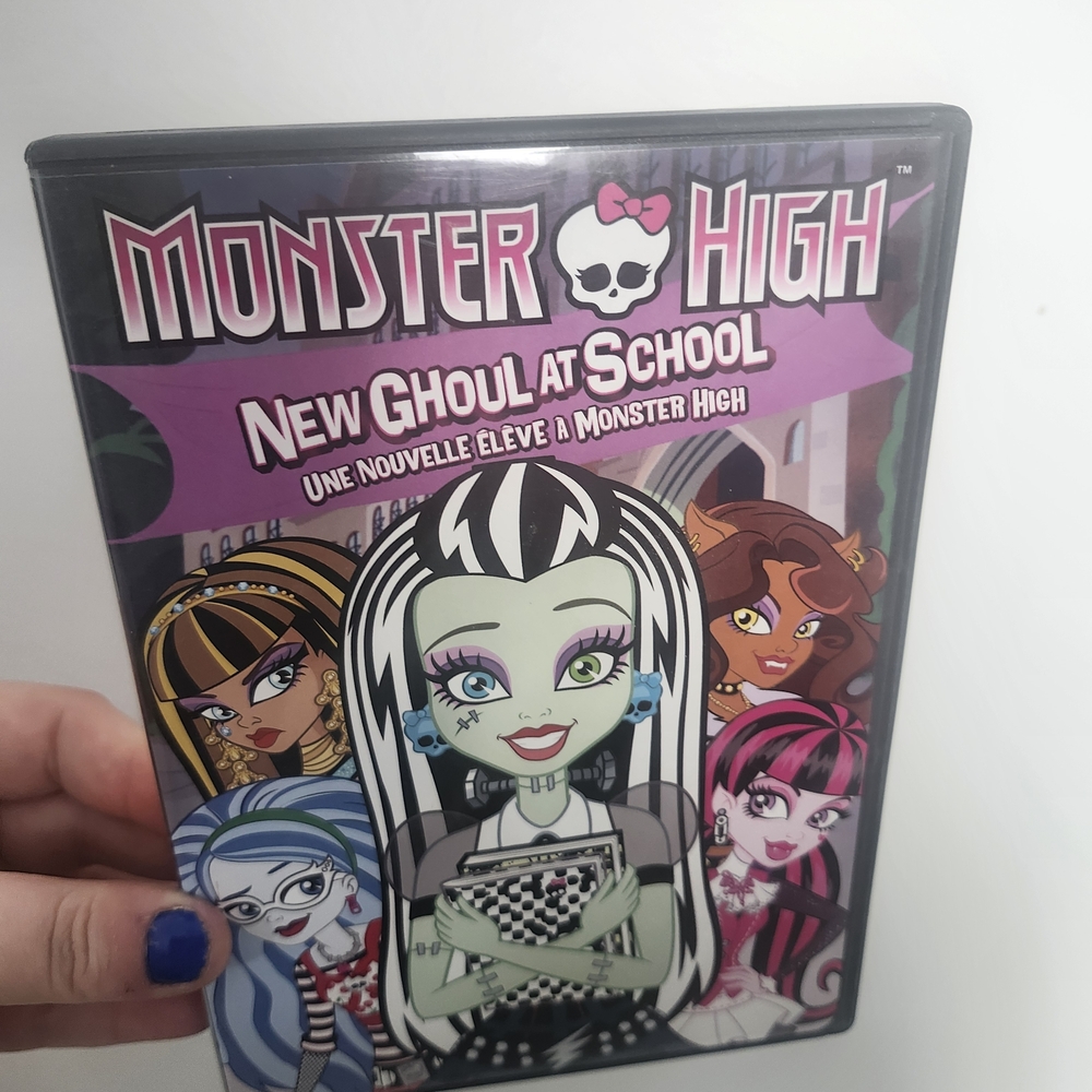 Monster High New Ghoul at School DVD - Black, Pink, Purple